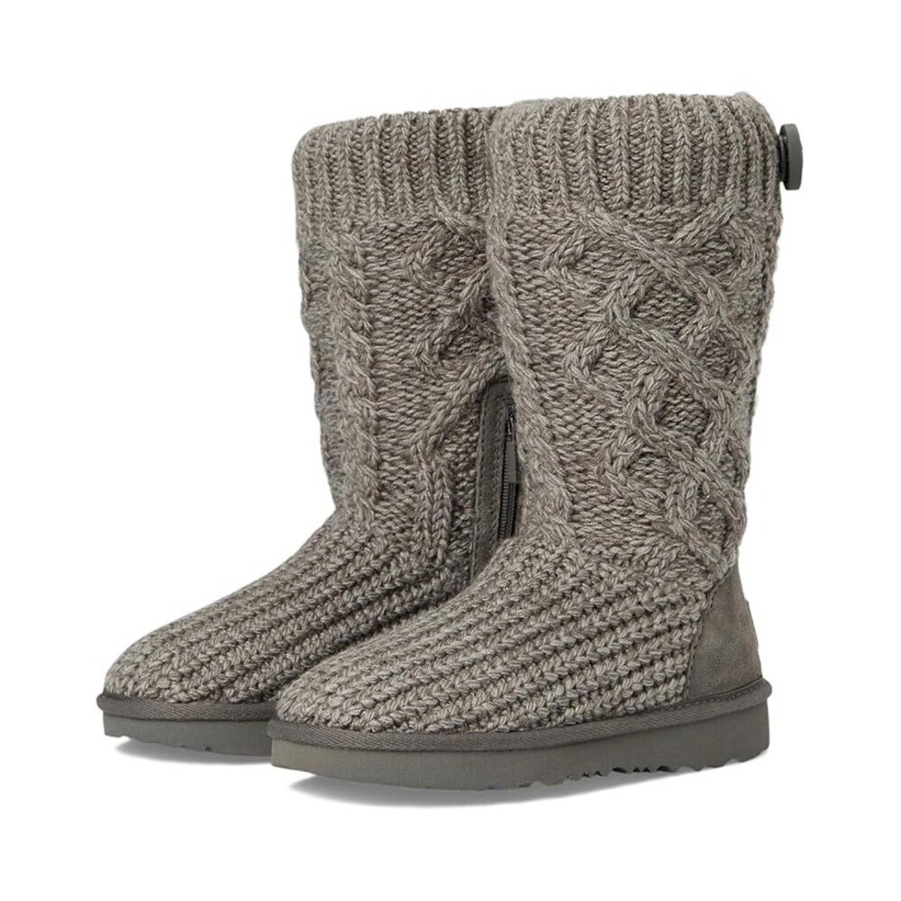 UGG Classic Cardi 1143702T Boots Toddler US 11 Gray Cable Knit Pull On JOBB1770